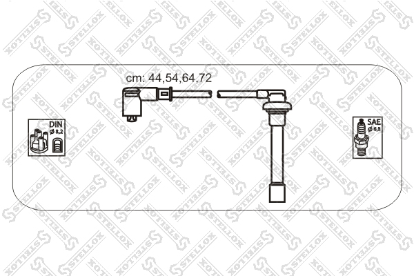 10-38167-Sx_ к-Кт Проводов Honda Accord 18-23 96  /Civic 15/16 9 STELLOX 1038167SX