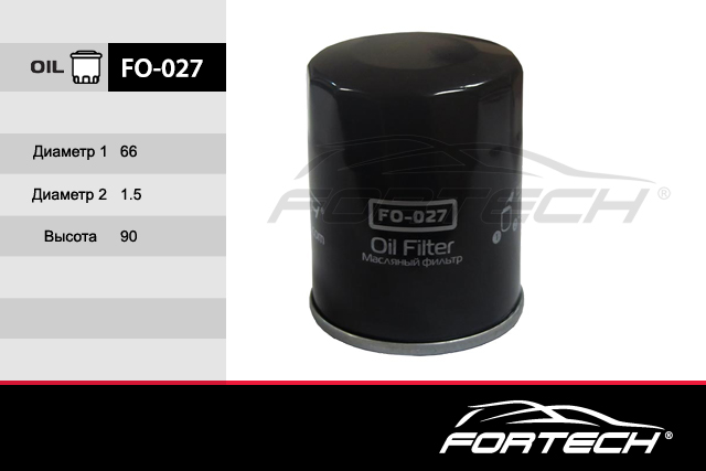 FO027 Фильтр масляный FO-027 пр-во FORTECH/40 FORTECH FO027