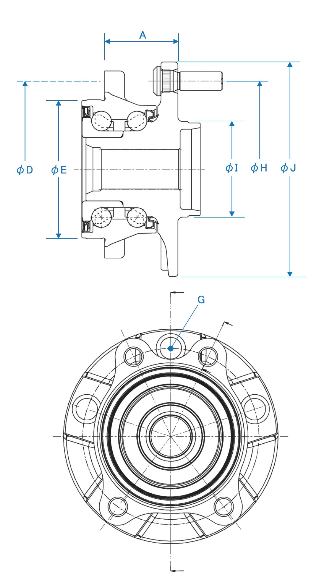 Ступичный узел задний KOYO KOYO 3DACF044D14BRAM