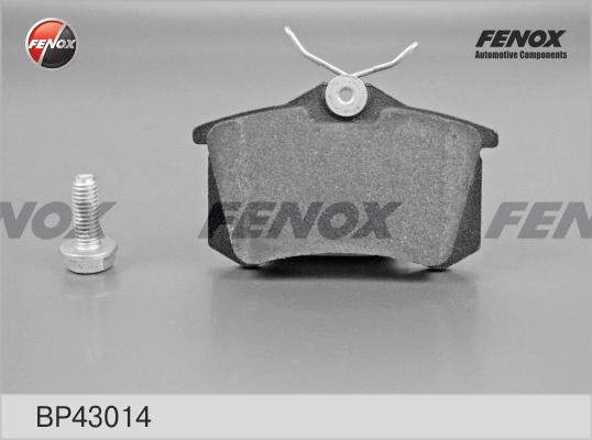 Колодки тормзад FENOX BP43014