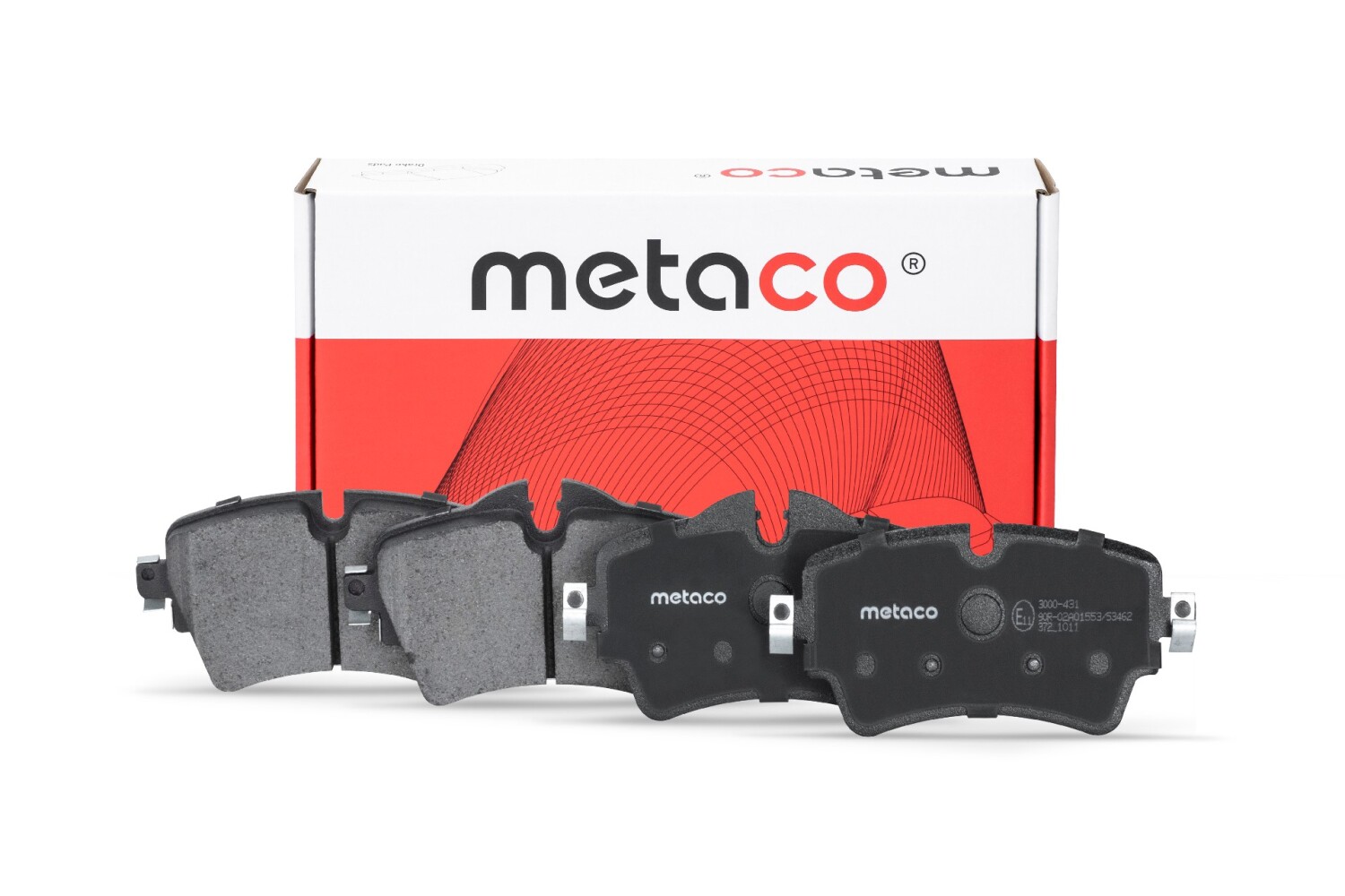 Колодки тормозные передние к-кт METACO 3000431