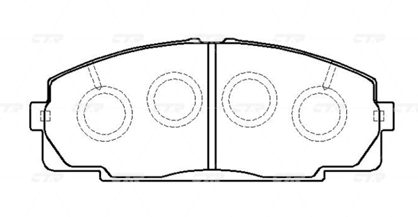 Колодки тормозные  GK1139 / CKT-126 CTR GK1139