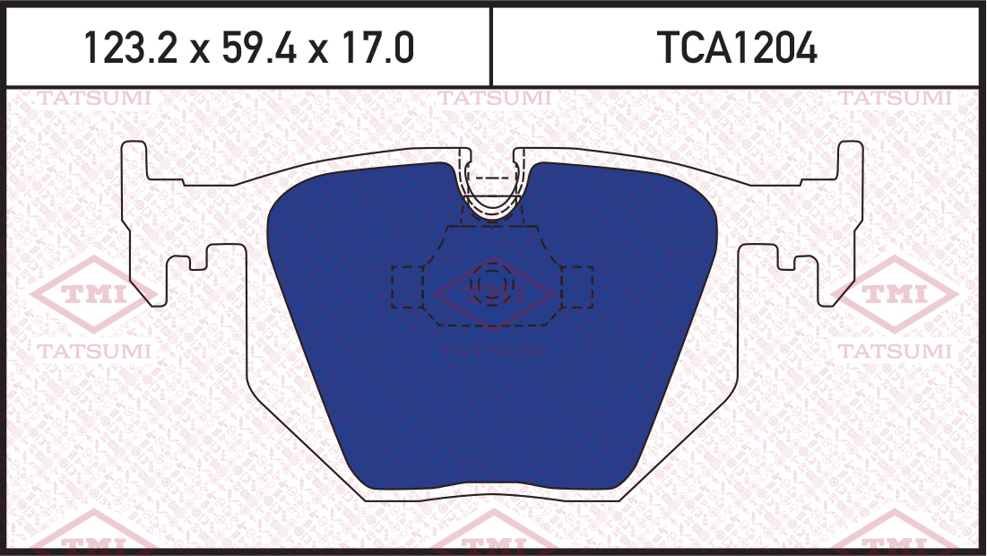 Колодки Задние E-38/53/83 571 918 Tatsumi Tca1204 34216790071/3421676 TATSUMI TCA1204