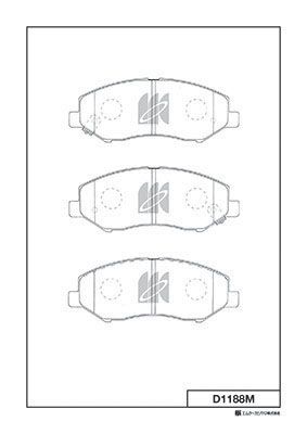 тормозные колодки KASHIYAMA D1188M