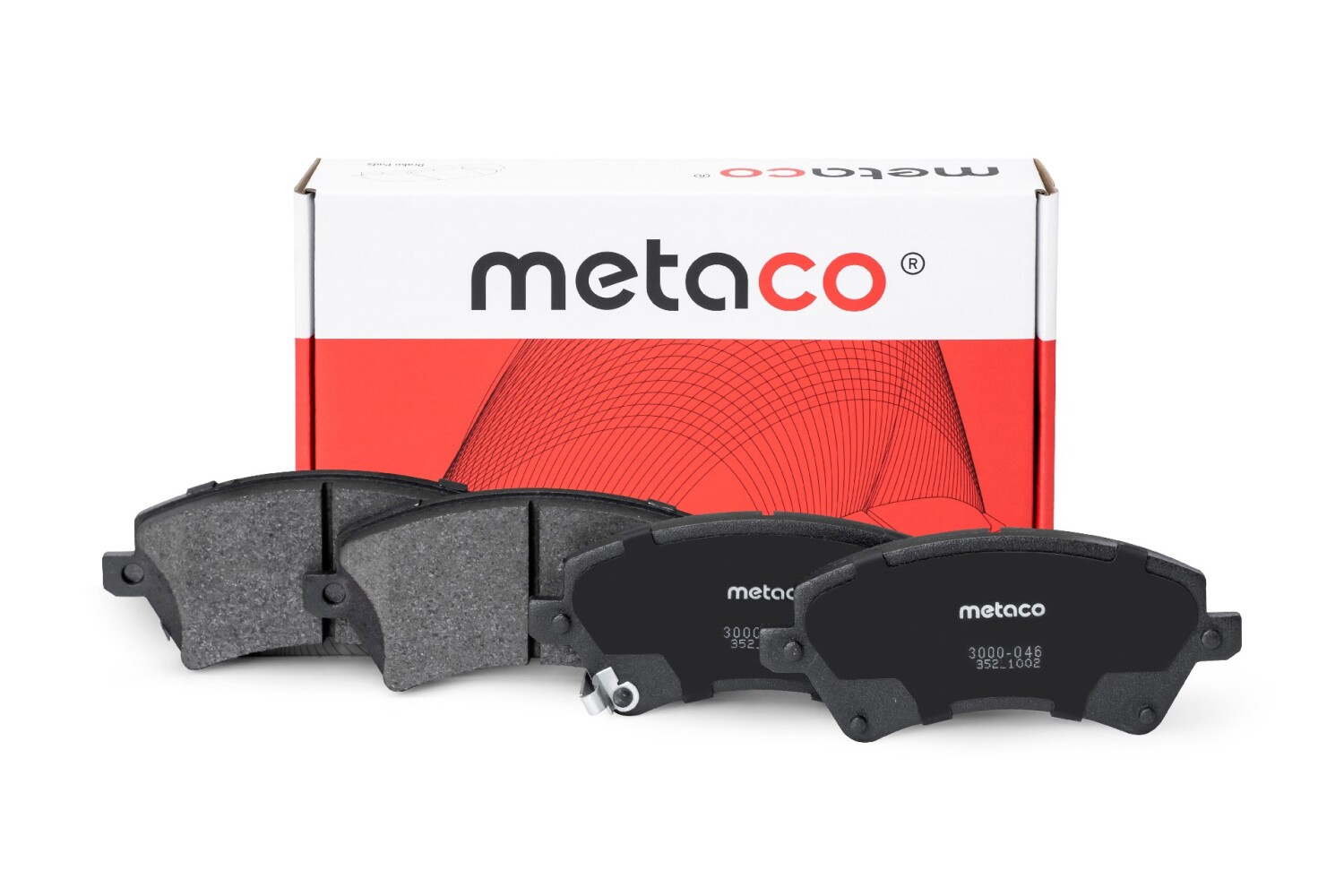 Колодки тормозные передние к-кт METACO 3000046
