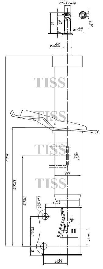 Амортизатор JAS0105 JD Swift 04-10 JD JAS0105