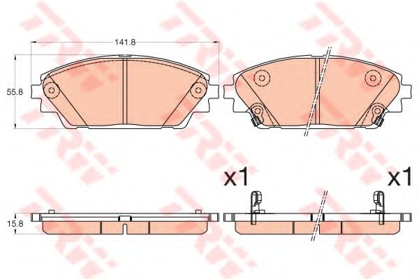 Колодки тормпер TRW GDB3592