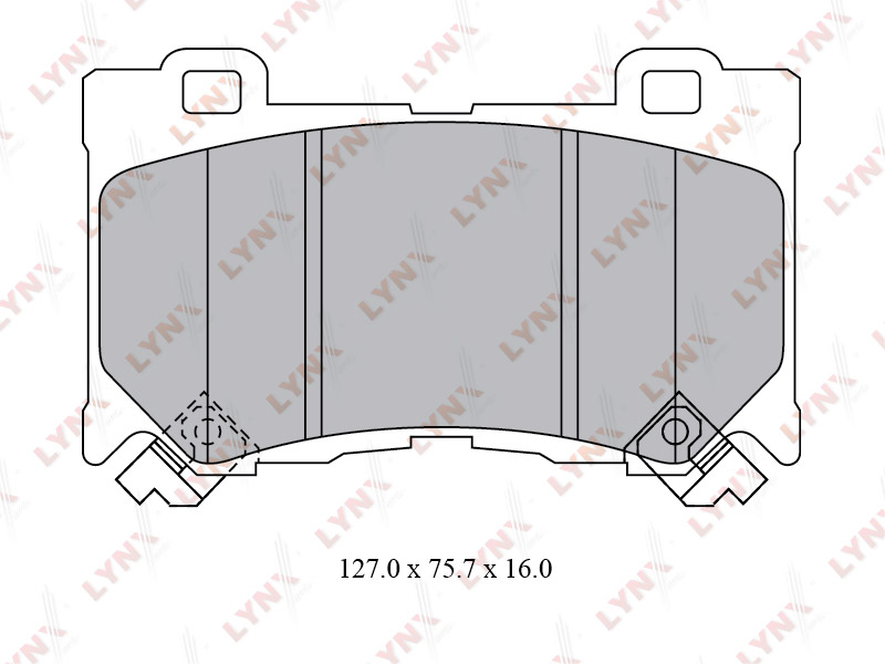 Колодки Тормозные Дисковые LYNXauto арт BD5742 LYNXAUTO BD5742