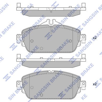 Колодки тормозные SANGSIN SP4044