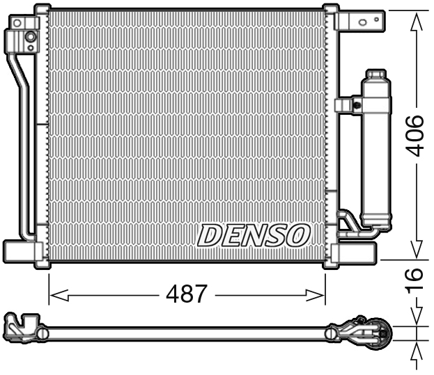 Конденсор кондиционера DENSO DCN46021