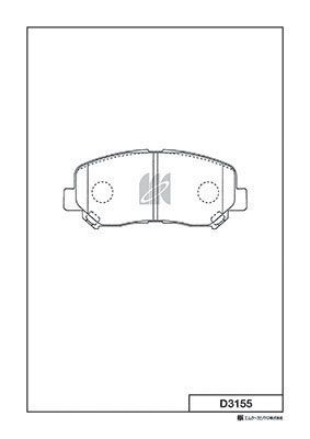 D3155-01_ Колодки Дисковые Передние Mazda Cx-5 20/20D 11  Kashiya KASHIYAMA D3155