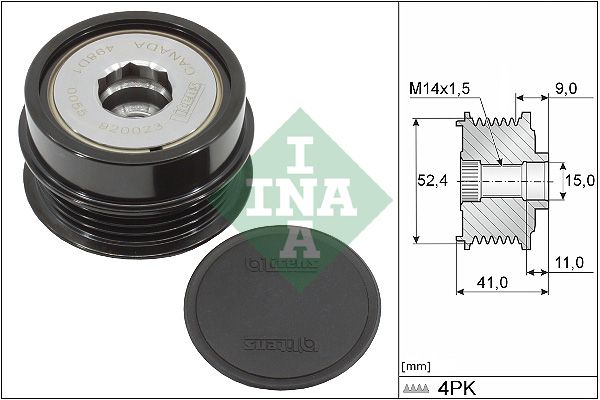 Шкив обгонный INA 535033910