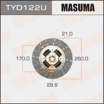 Диск сцепления MASUMA TYD122U