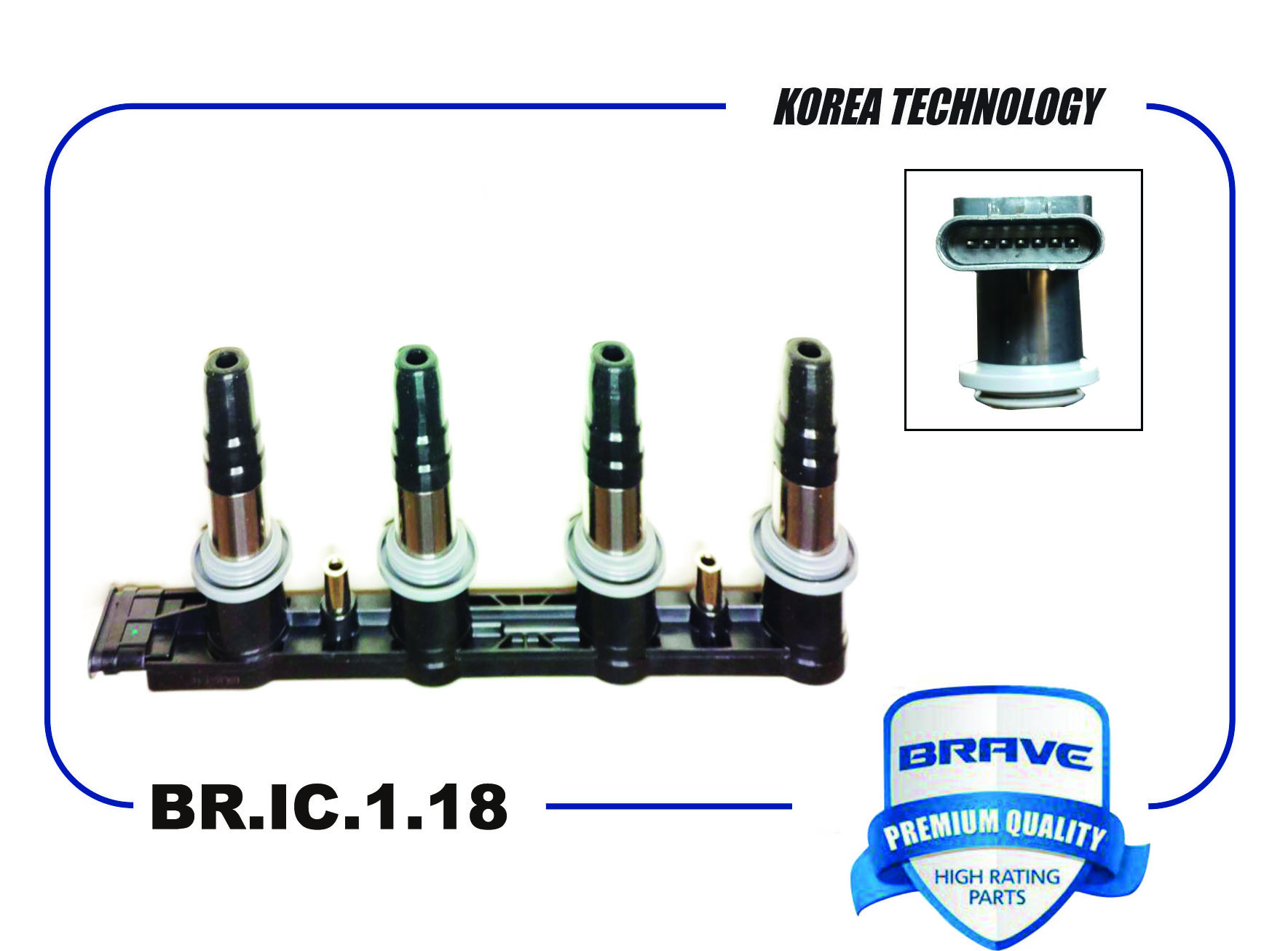 Катушка зажигания 06A905115D BRIC119 VW Golf P BRAVE BRIC119