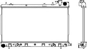 Радиатор охлаждения двигателя SAKURA 34218501
