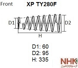 Пружина подвески NHK XPTY280F