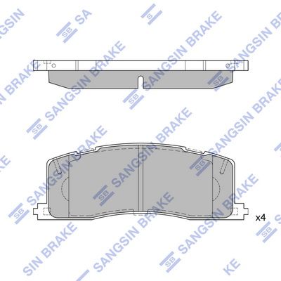 Колодки тормозные задние SANGSIN SP2036