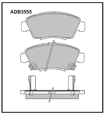 Дисковые колодки ALLIED NIPPON ADB3555