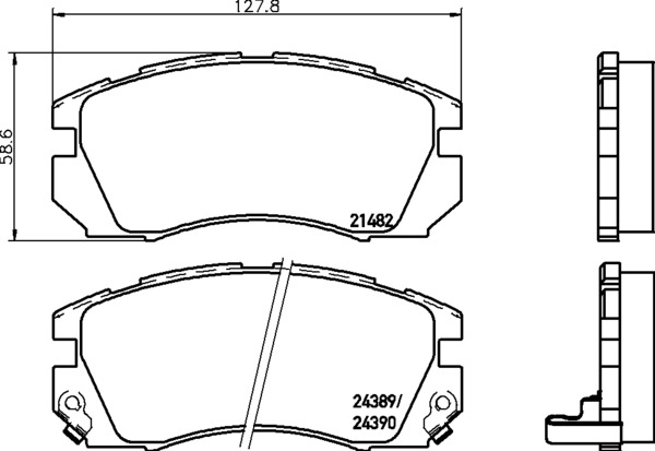 Колодки Тормозные Дисковые | Перед | Subaru Legacy Outback (Bg) 25 ( NISSHINBO NP7014