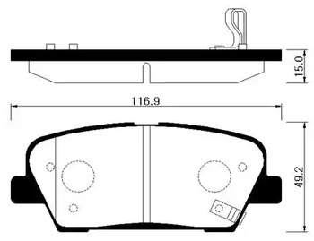 Колодки торм HSB HP1043