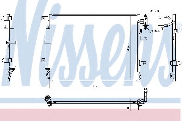 Конденсатор кондиционер NISSENS 940482