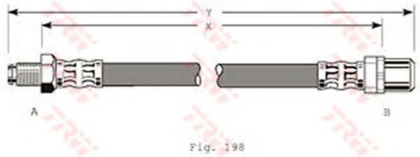 Шланг тормозной TRW PHB347