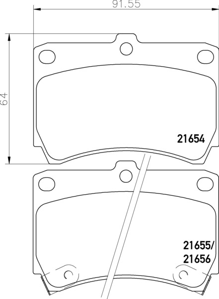 Колодки тормозные передние NISSHINBO NP5010