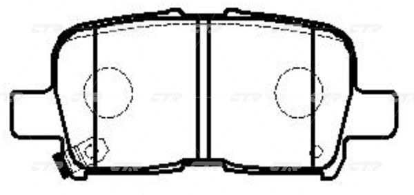 / CKHO-15  Колодки тормозные дисковые | перед | CTR GK0332