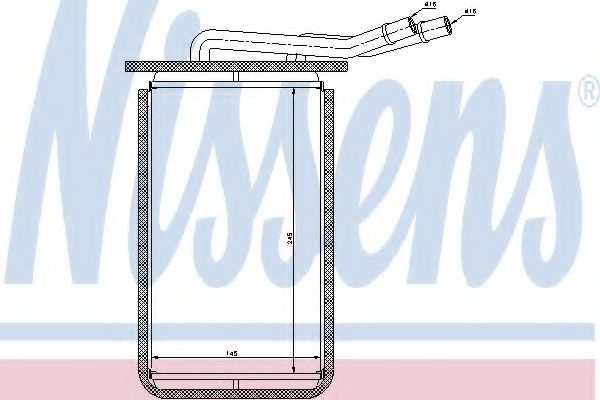 Теплообменник отопление салона NISSENS 71769