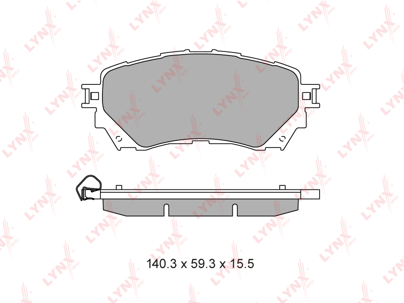 Колодки тормозные дисковые | перед | LYNXAUTO BD5130