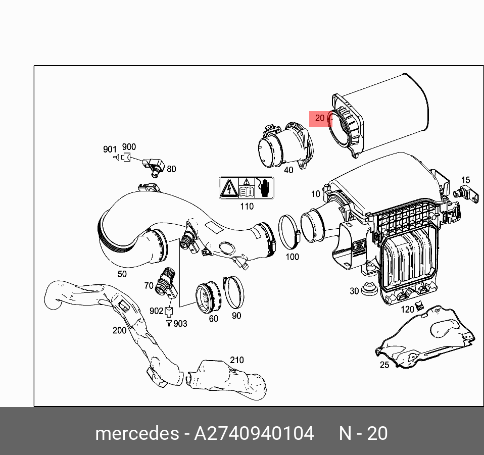 КАРТРИДЖ Ф MERCEDES A2740940104