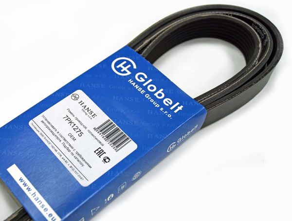 Ремень приводной поликлиновой GLOBELT 7PK1275