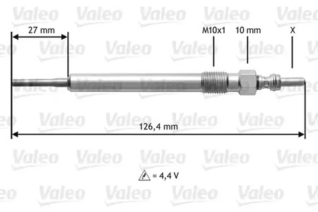 Свеча накаливания VALEO 345183