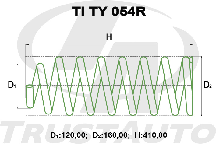 Пружина ходовой части TRUSTAUTO TITY054R