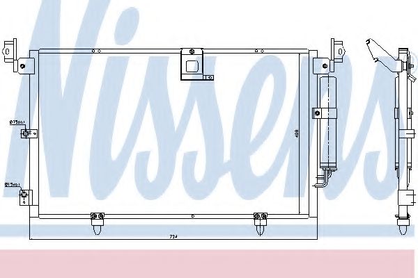 Радиатор кондиционера NISSENS 94789
