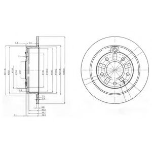 Диск тормозной DELPHI BG3231