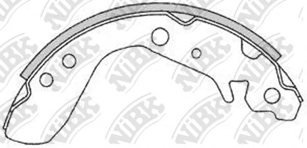 Колодки тормбараб NIBK FN5534