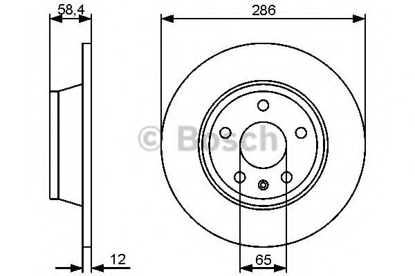 Диск тормозной BOSCH 0986479465