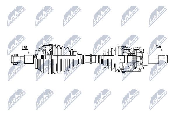 ПОЛУОСЬ MERCEDES GL X164 06- /LEWAPRZEDNIA/ NTY NPWME055