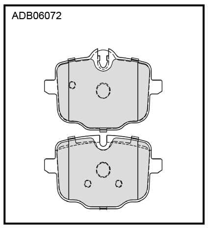 Brake Pad Set disc brake ALLIED NIPPON ADB06072