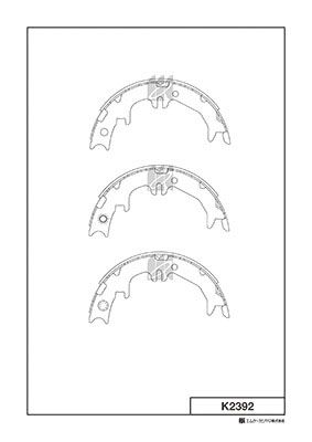 Колодки тормбарабручнторм[190x45] KASHIYAMA K2392