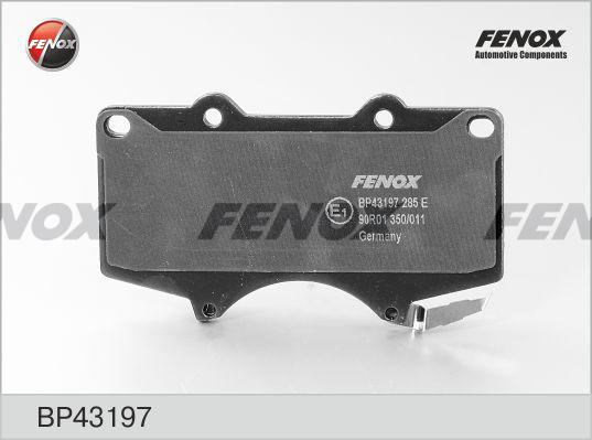 Комплект дисковых тормозных колодок FENOX BP43197