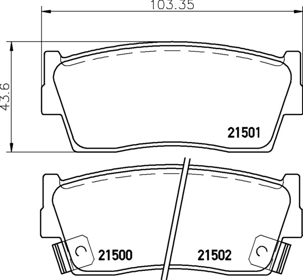 Колодки тормозные передние NISSHINBO NP9007