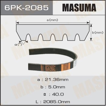 Ремень привода навесного оборудования MASUMA 6PK2085