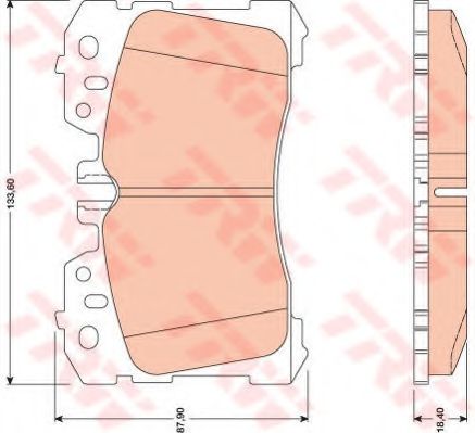 Gdb3473_[044650W110] Колодки Дисковые П Lexus Ls460/Ls600 06  TRW ар TRW GDB3473