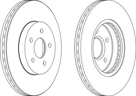Тормдиск первент[300x24] 5 отв FERODO DDF1125