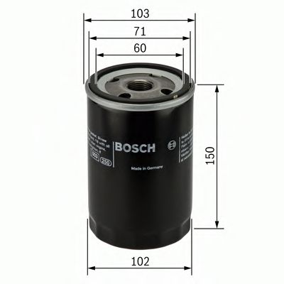 Фильтр масляный BOSCH 0986452063