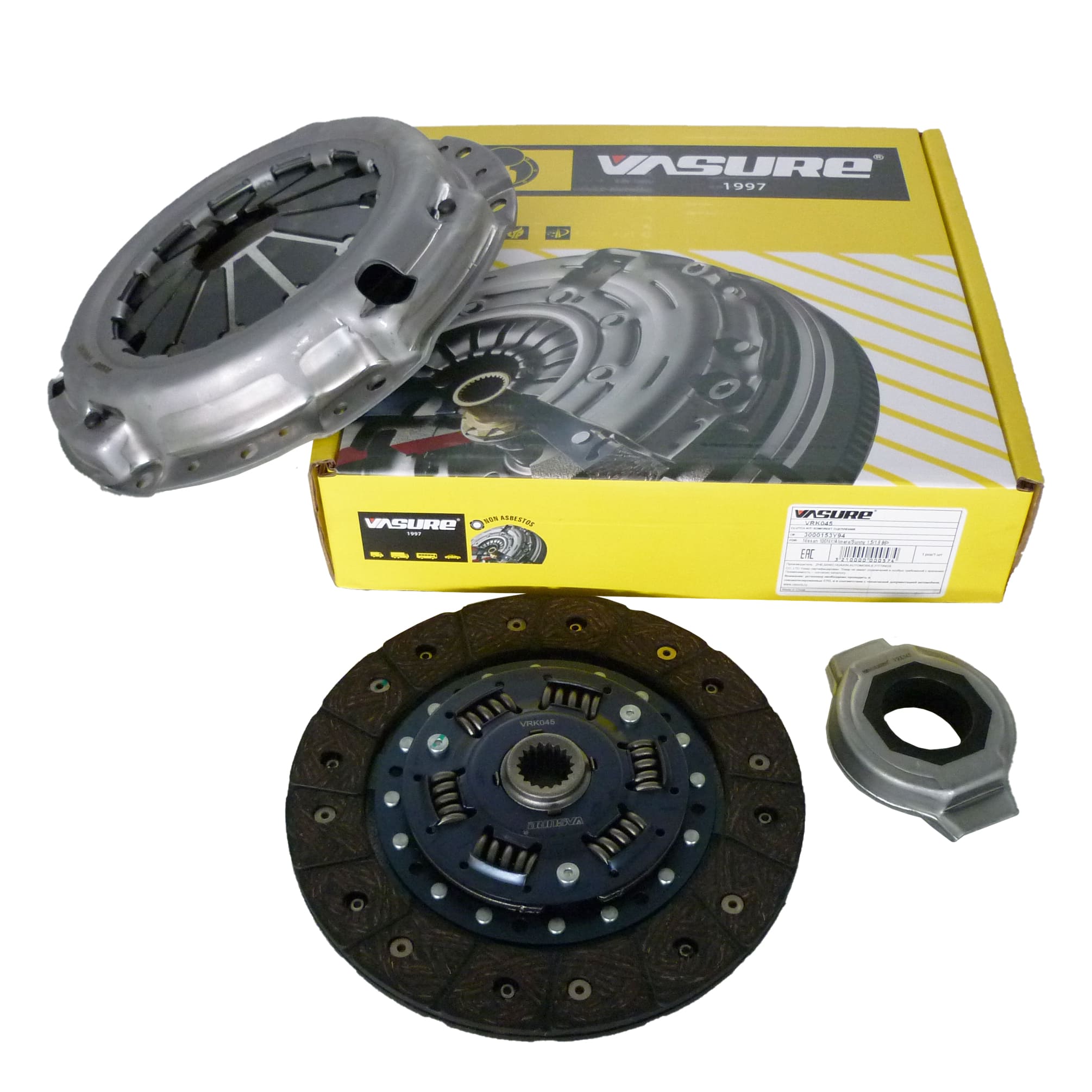 VRK045 VASURE Комплект сцепления Nissan 100NX/Almera/Sunny 1 5/1 6 86> -  купить, цены от 5722 руб., в интернет-магазине автозапчастей rossko.ru