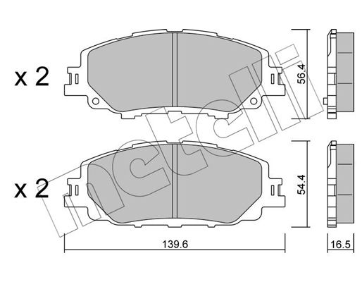 К-Т Дисков Тормоз Колодок Metelli арт 2212350 METELLI 2212350