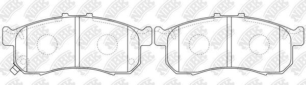 Колодки тормозные дисковые NIBK PN8816